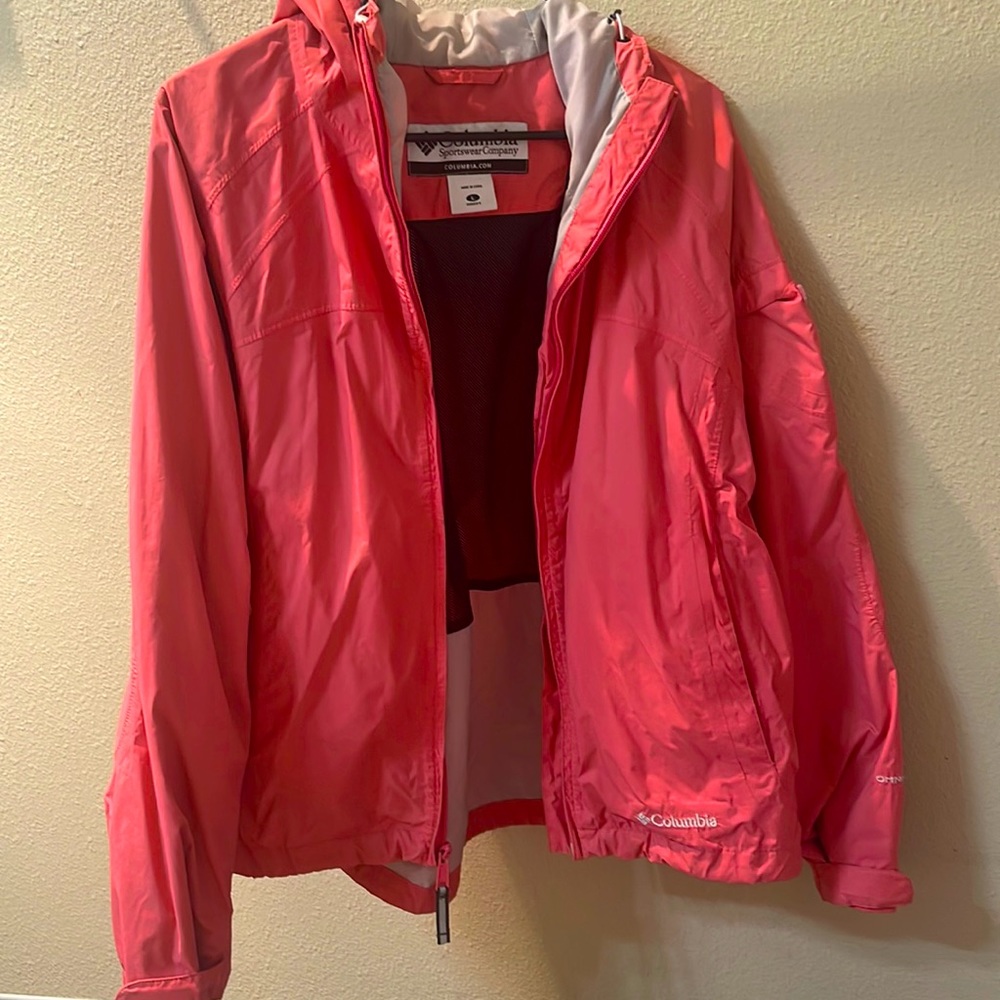 Pink Columbia Windbreaker